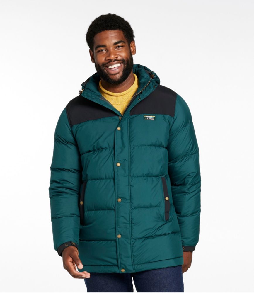 Men's Mountain Classic Down Parka, Colorblock Insulated Jackets at L