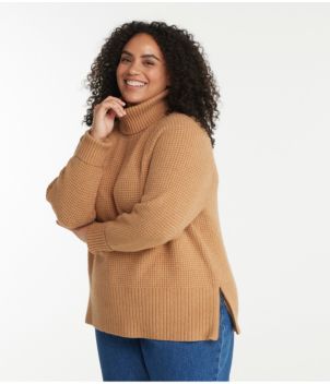 Women's SuperSoft Waffle Sweater, Turtleneck