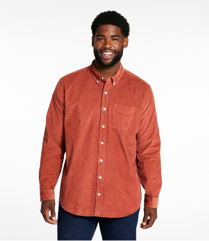 Men's Comfort Stretch® Corduroy Shirt, Long-Sleeve, Traditional Untucked Fit