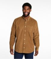 Men's Comfort Stretch Corduroy Shirt, Long-Sleeve, Traditional