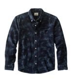 Men's Comfort Stretch Corduroy Shirt, Long-Sleeve, Traditional Untucked Fit, Print