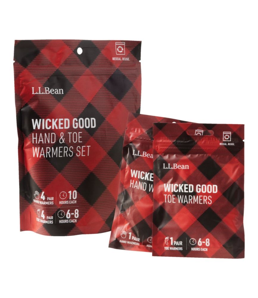 L.L.Bean Wicked Good Hand/Toe Warmers Combo Set