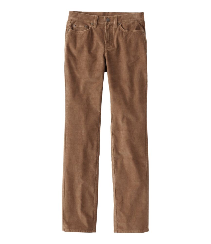 Women's BeanFlex Five-Pocket Corduroy Pants, Mid-Rise Straight-Leg