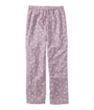 L.L.Bean Flannel Sleep Pants, Print Fleece-Lined