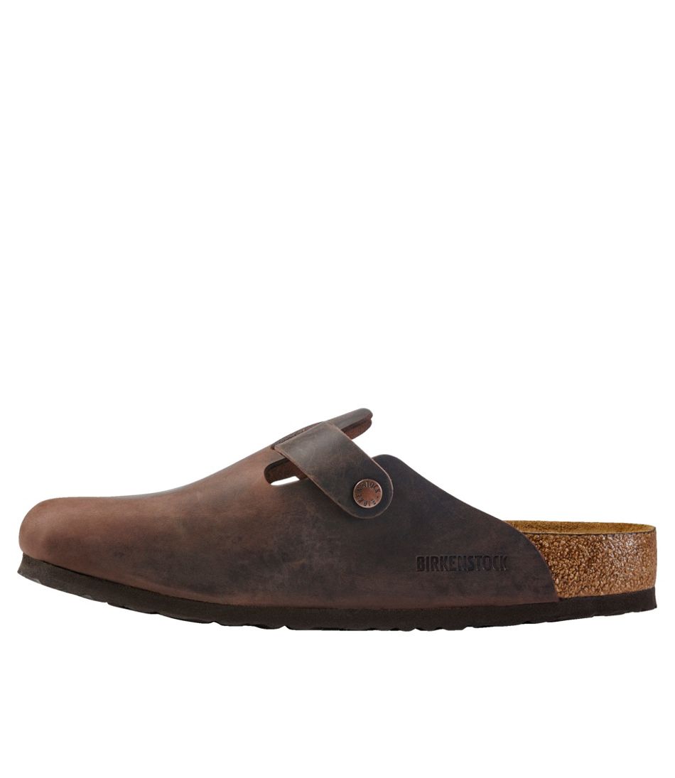 Men's Birkenstock Soft Footbed Boston Clogs, Leather | Casual at L.L.Bean