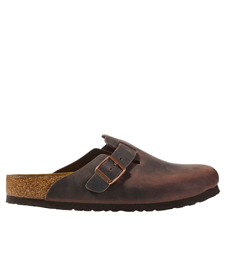Men's Birkenstock Soft Footbed Boston Clogs, Leather | Casual at L.L.Bean