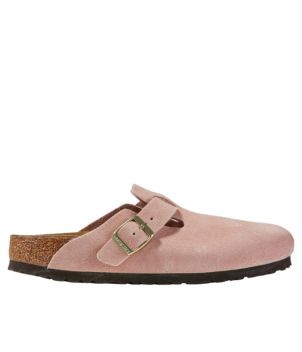 Women's Birkenstock Boston Clogs, Suede Soft Footbed