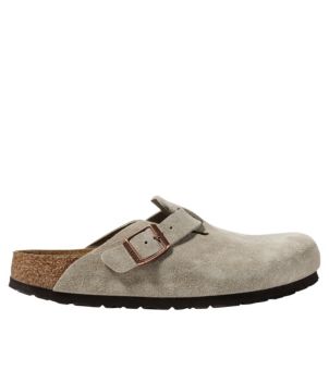 Women's Birkenstock Boston Clogs, Suede Soft Footbed