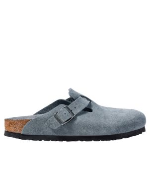 Women's Birkenstock Boston Clogs, Suede Soft Footbed