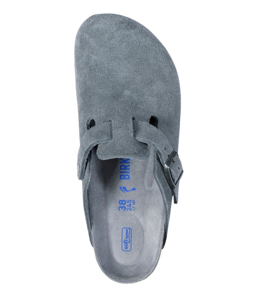 Women's Birkenstock Boston Clogs, Suede Soft Footbed