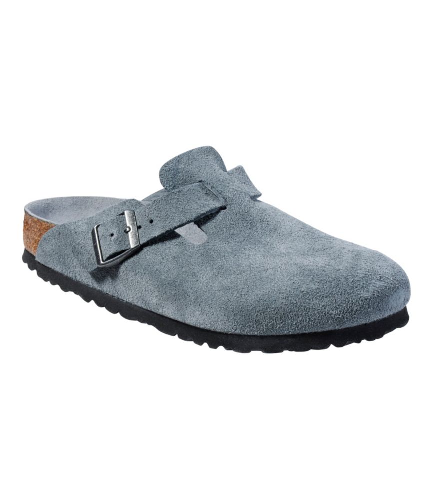 Women's Birkenstock Boston Clogs, Suede Soft Footbed