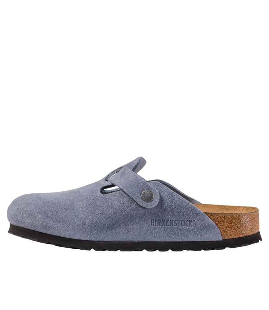 Women's Birkenstock Boston Clogs, Suede Soft Footbed