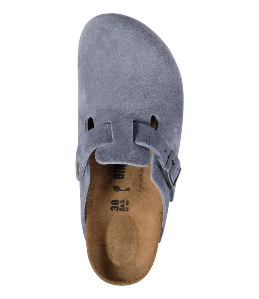 Women's Birkenstock Boston Clogs, Suede Soft Footbed