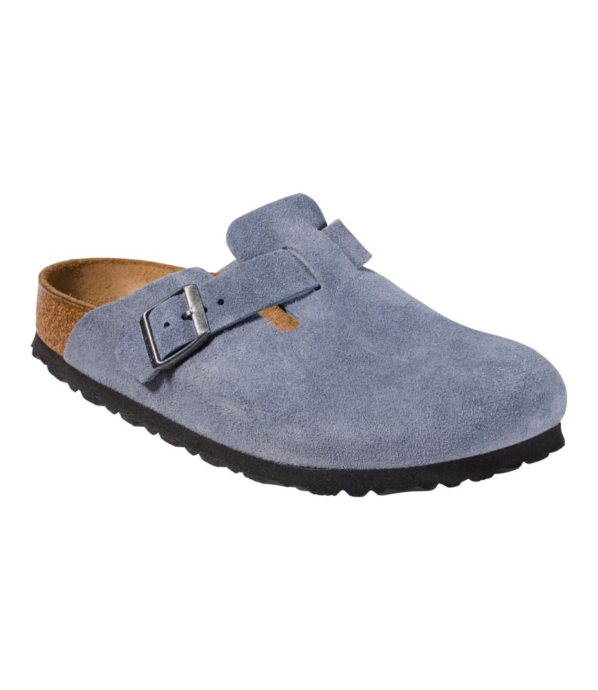 Women's Birkenstock Boston Clogs, Suede Soft Footbed