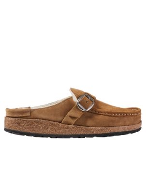 Women's Birkenstock Buckley Clogs, Suede Shearling