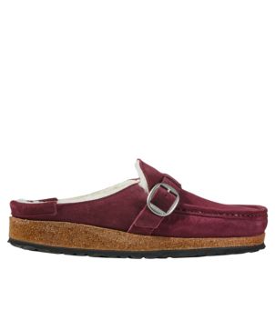 Women's Birkenstock Buckley Clogs, Suede Shearling