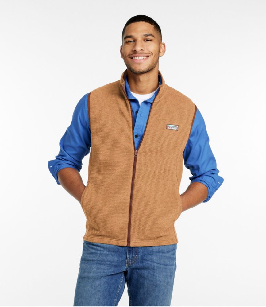 Men's Lakewashed Double-Knit Vest, Brick Orange Heather, small image number 2