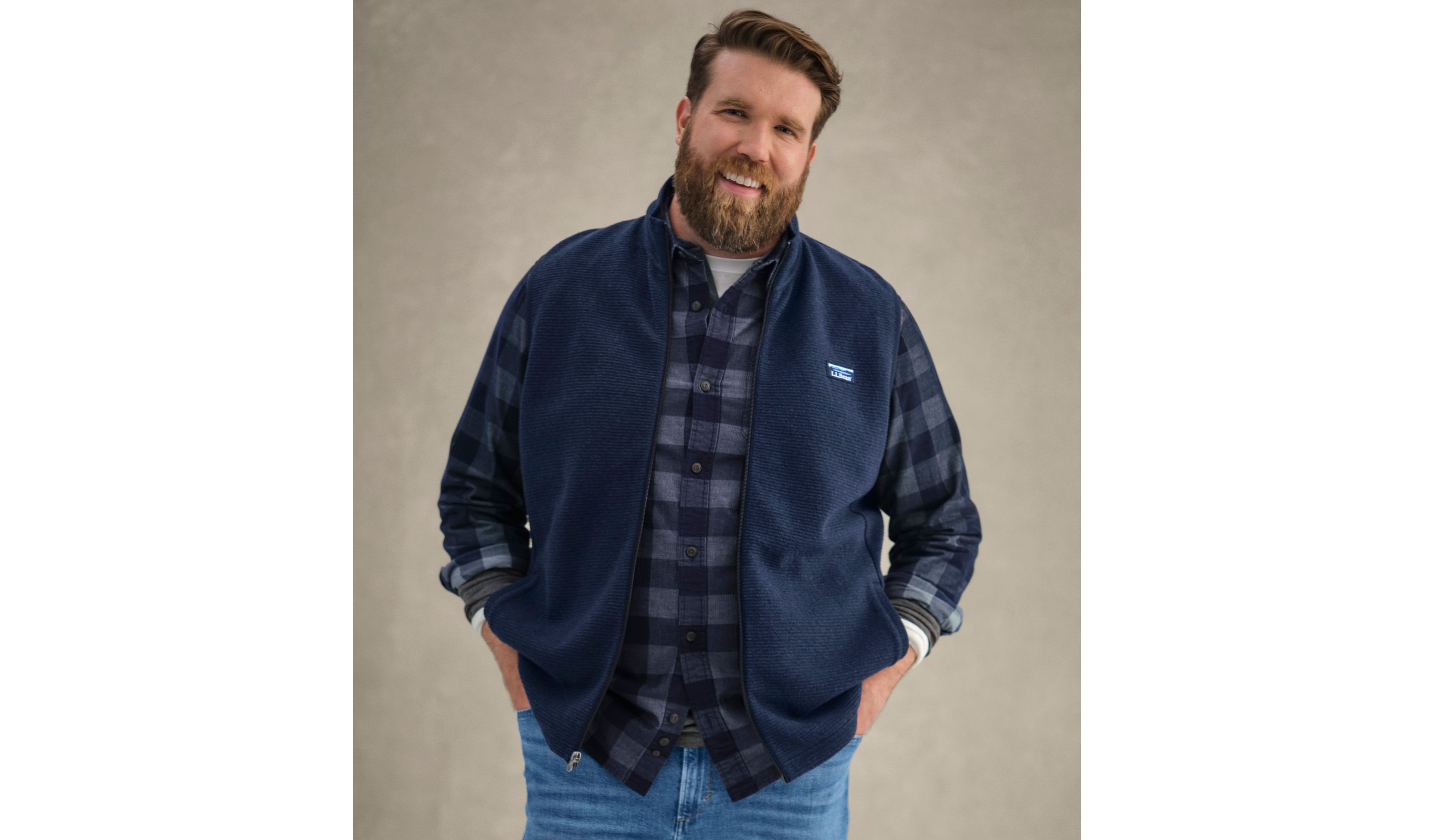 Men's Lakewashed Double-Knit Vest