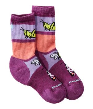 Kids' Smartwool Hike Full-Cushion Crew Socks, Garden Bugs