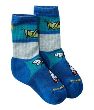 Kids' Smartwool Hike Full-Cushion Crew Socks, Garden Bugs