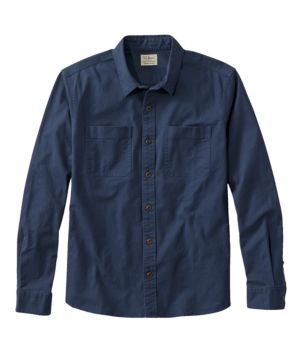 Men's BeanFlex® Twill Shirt, Slightly Fitted Untucked Fit, Long-Sleeve