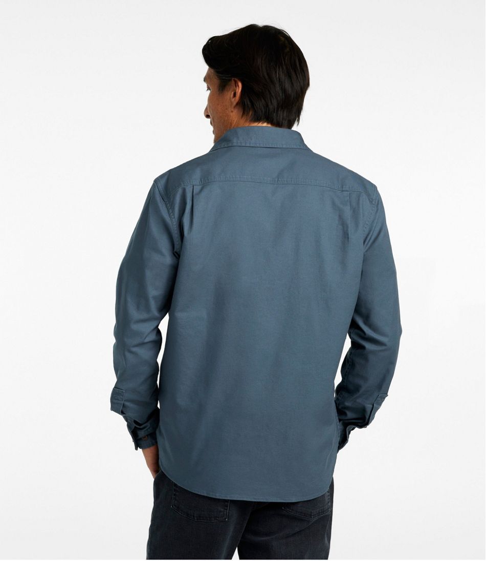Men's BeanFlex® Twill Shirt, Slightly Fitted Untucked Fit, Long-Sleeve