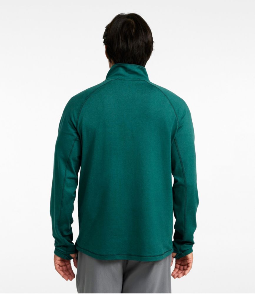 Men's VentureSoft Pullover, Quarter-Zip, Teak Marl, small image number 3