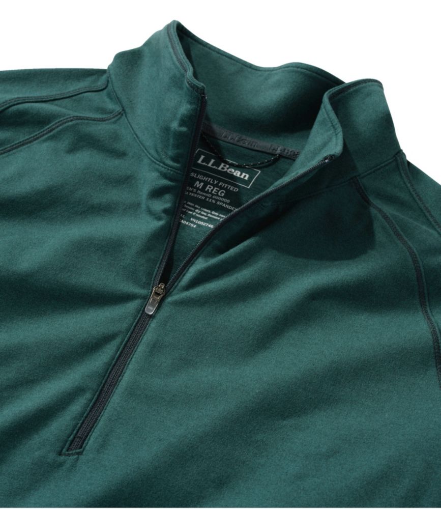 Men's VentureSoft Pullover, Quarter-Zip, Dark Pine Marl, small image number 6