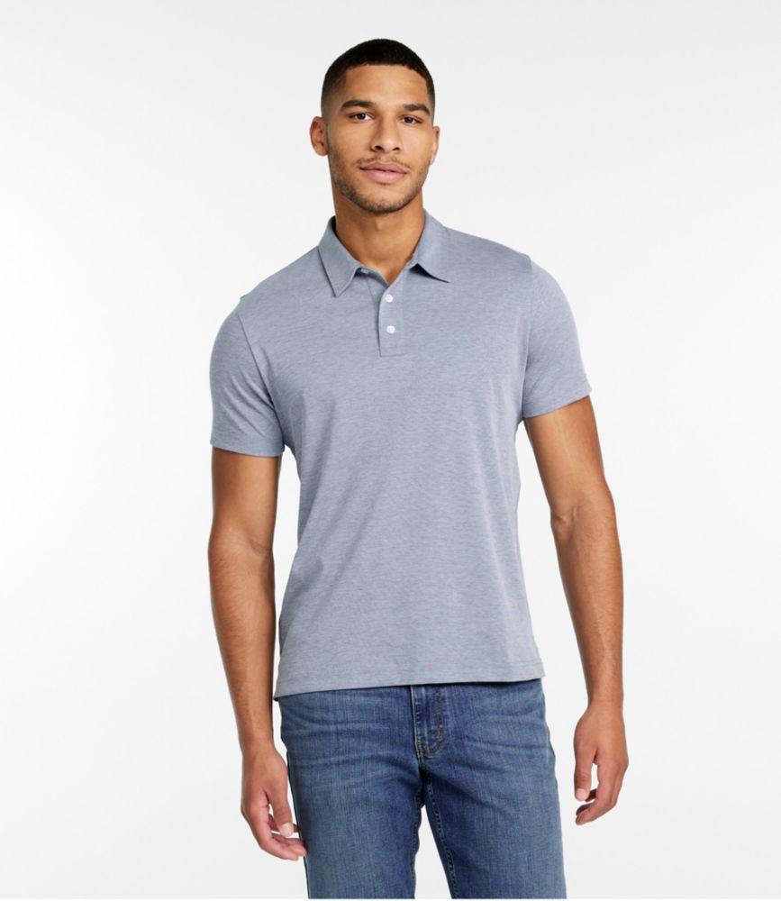 Men's Comfort Stretch Performance® Polo, Short-Sleeve, Slightly Fitted, Vintage Indigo, small image number 2