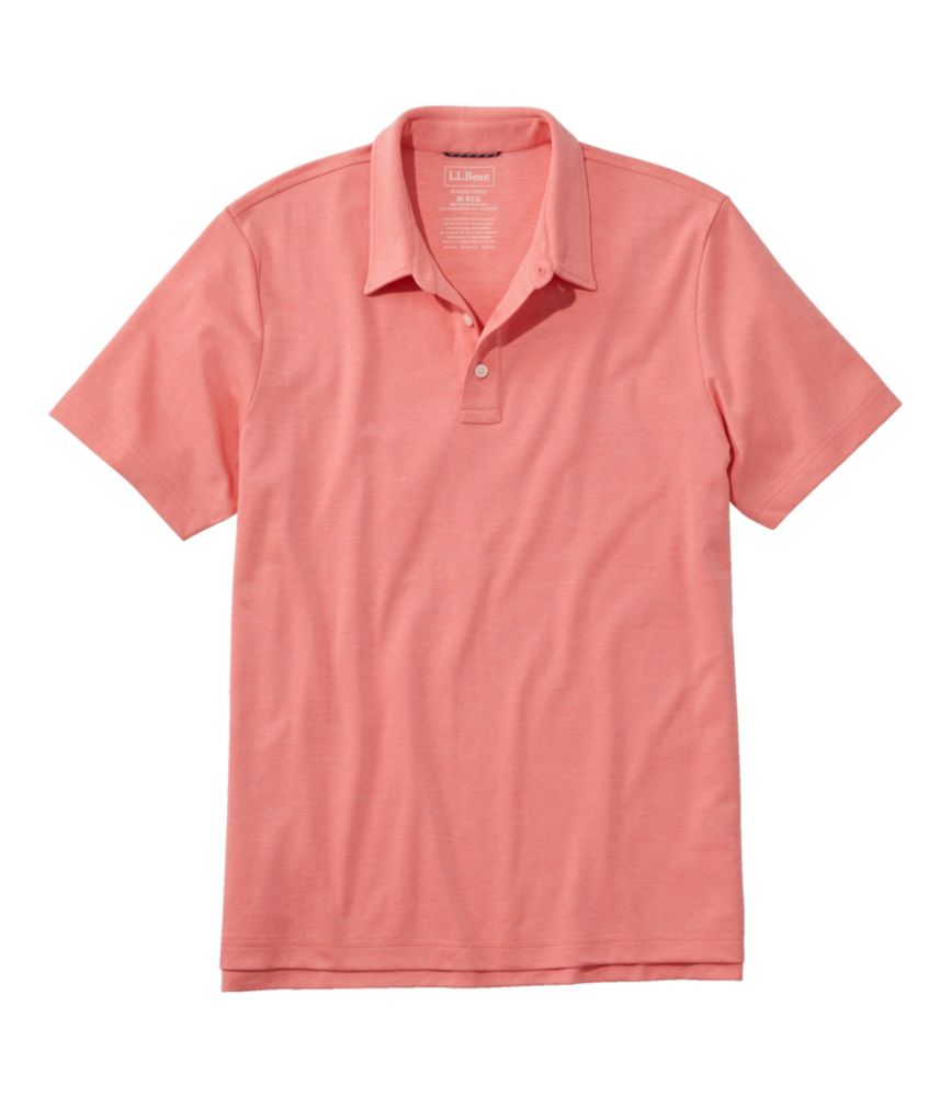 Men's Comfort Stretch Performance Polo, Short-Sleeve, Slightly Fitted, Sunlit Coral, small image number 1