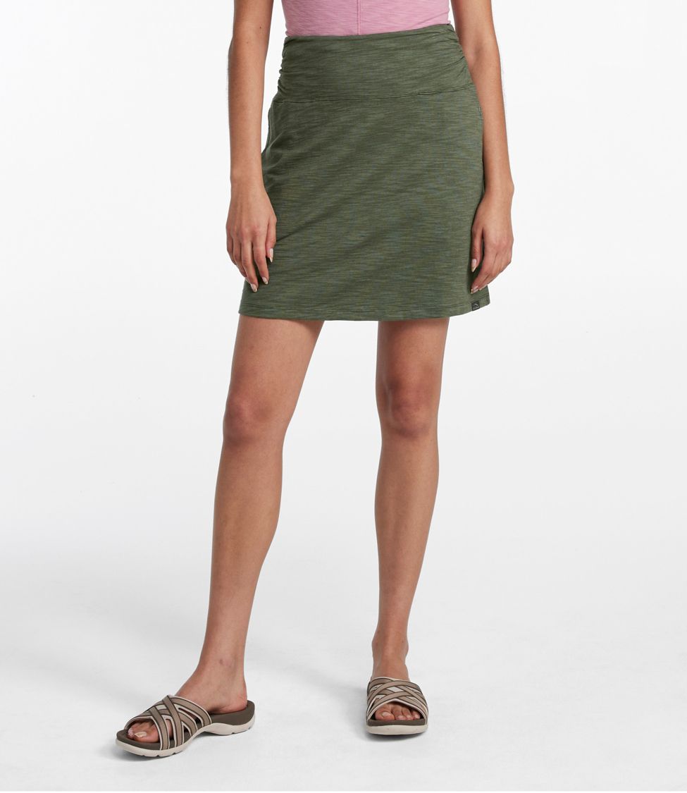 Ll bean jean store skirt