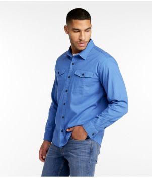 Men's Lakewashed Twill Shirt, Traditional Untucked Fit