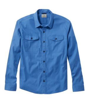 Men's Lakewashed Twill Shirt, Traditional Untucked Fit