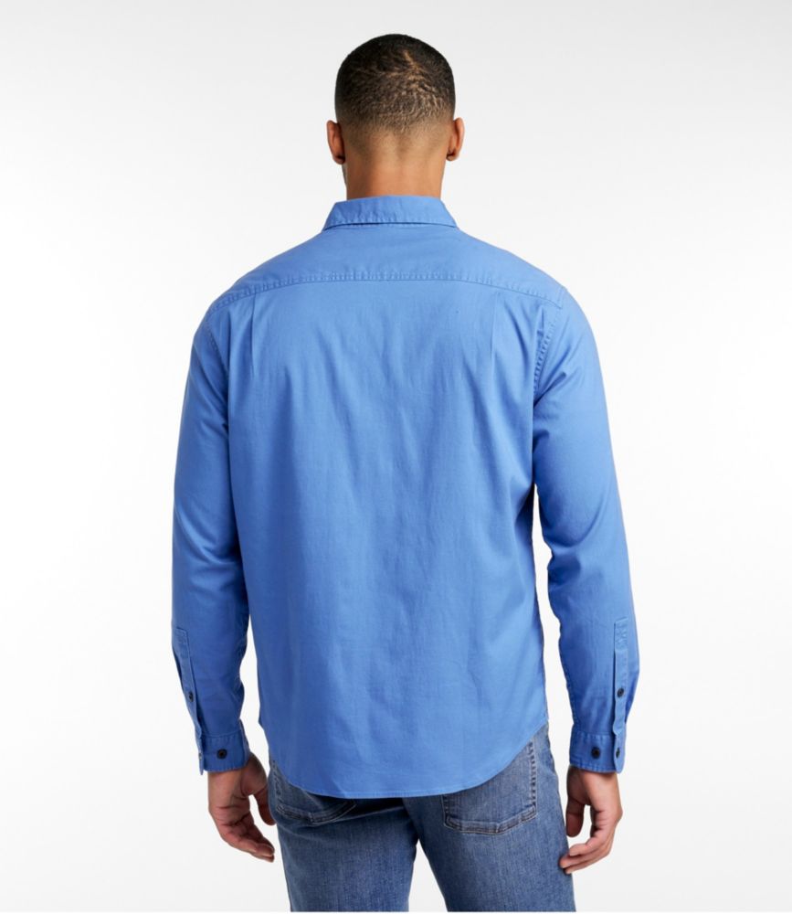 Men's Lakewashed Twill Shirt, Traditional Untucked Fit