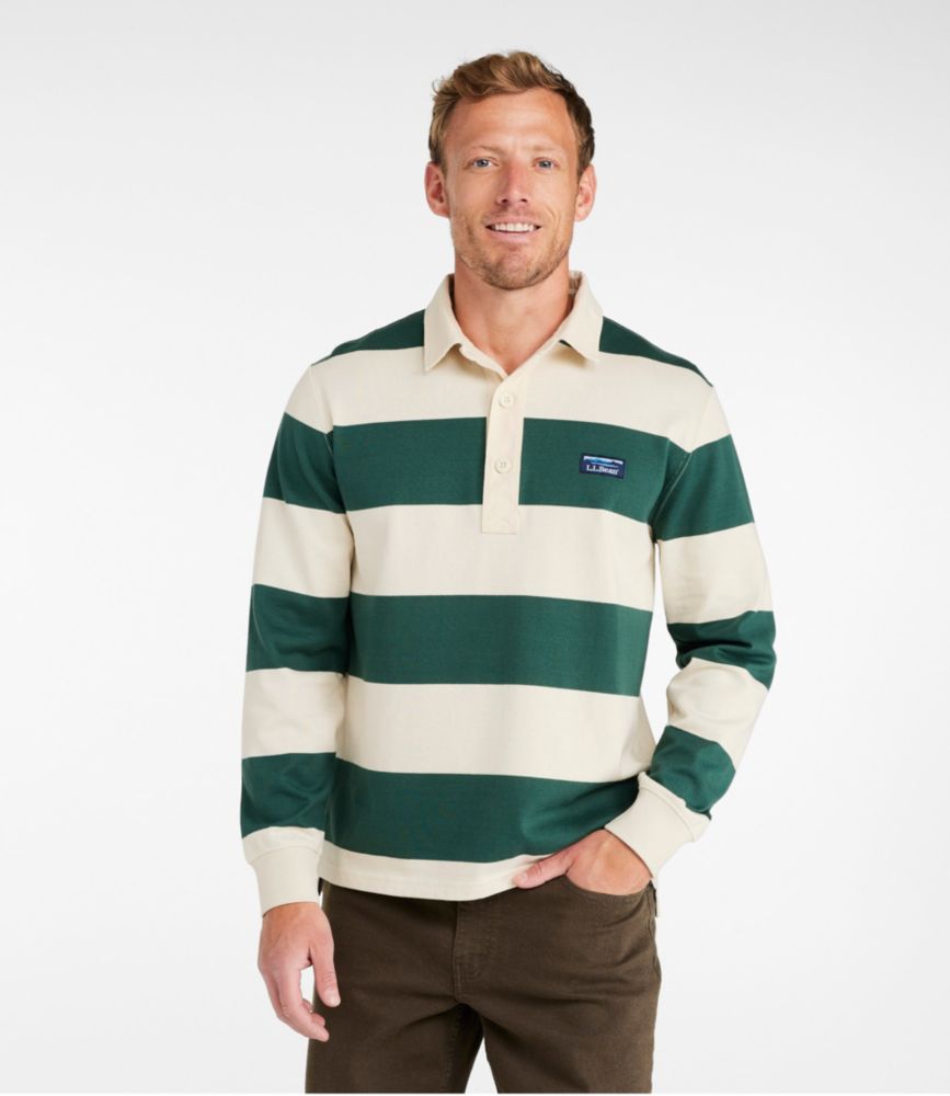 Men's Bean's Vintage Soft Rugby, Stripe, Classic Navy Multi, small image number 2