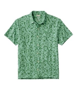 Men's Lakewashed Performance Shirts, Button-Front Shirt, Short-Sleeve, Print