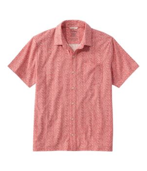 Men's Lakewashed Performance Shirts, Button-Front Shirt, Short-Sleeve, Print