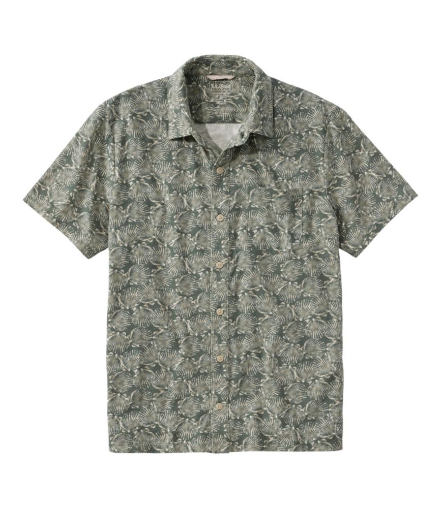 Men's Lakewashed Performance Shirts, Button-Front Shirt, Short-Sleeve, Print