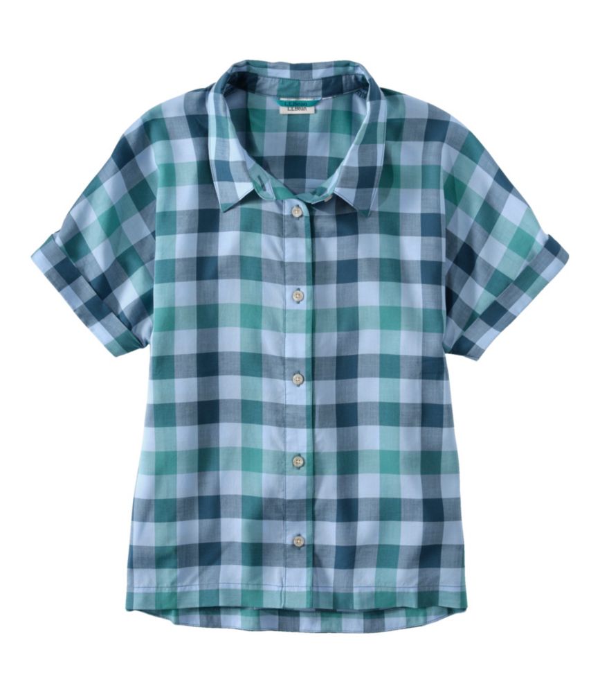 Women's Mountainside Shirt, Blue-Green Buffalo, small image number 1