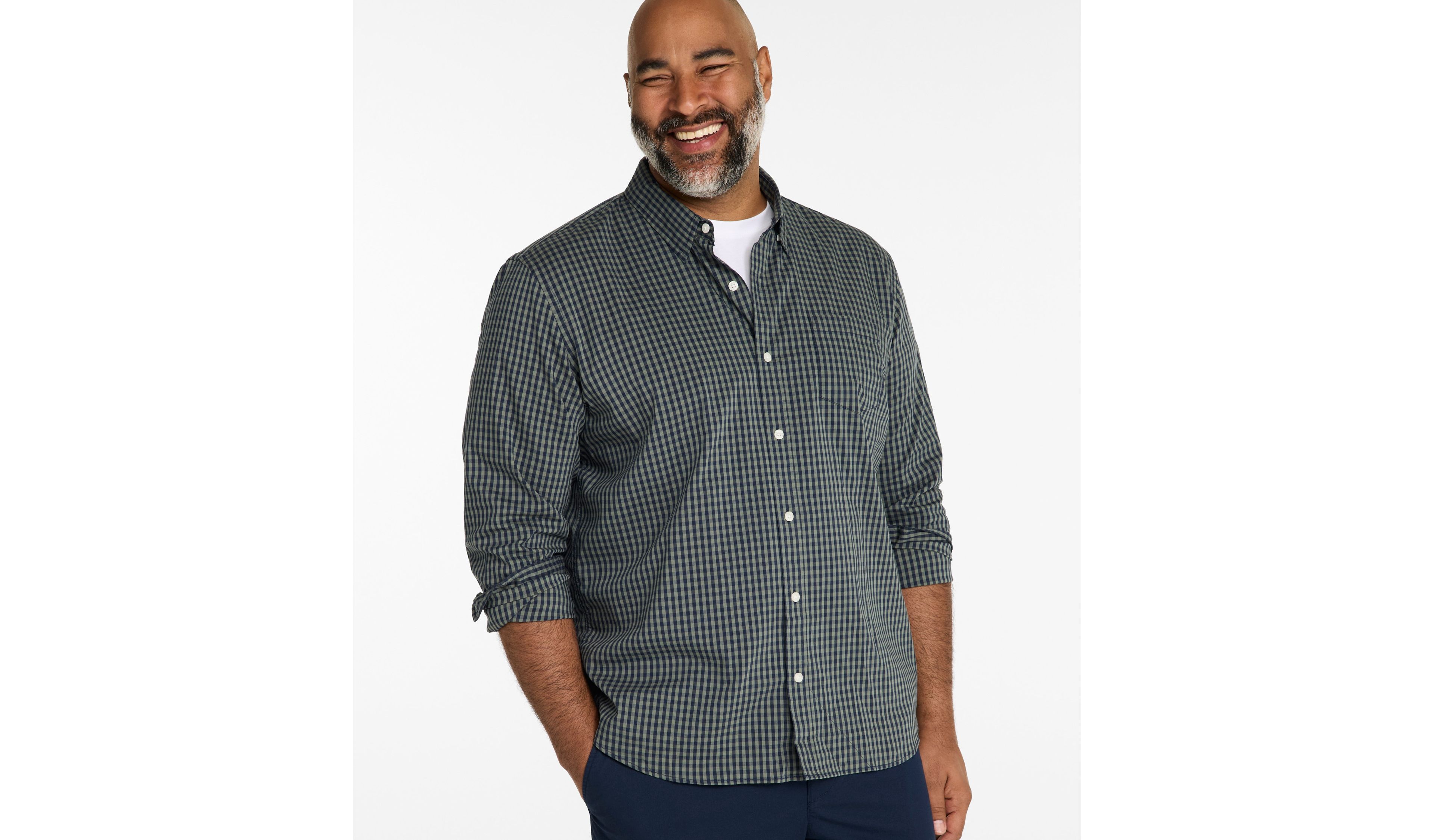 Men's Comfort Stretch Performance® Shirt, Slightly Fitted, Long-Sleeve