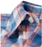 Men's Comfort Stretch Performance Shirt, Long-Sleeve, Slightly Fitted Untucked Fit, Plaid