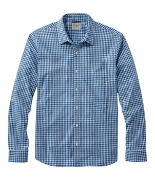 Men's Comfort Stretch Performance® Shirt, Long-Sleeve, Slightly Fitted Untucked Fit, Plaid