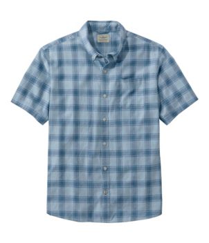 Men's Backyard BBQ Shirt, Short-Sleeve, Traditional Untucked Fit, Plaid