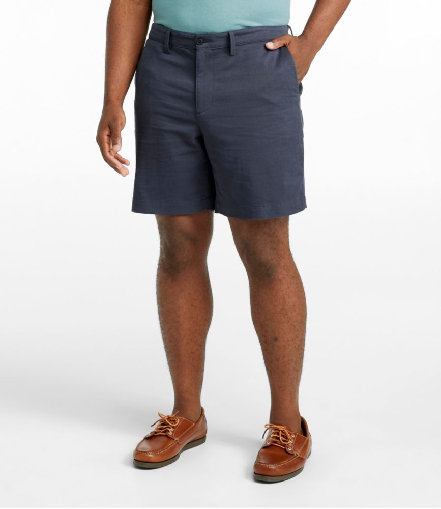 Men's Comfort Stretch® Chino Shorts, 8", Nimbus Gray, small image number 4