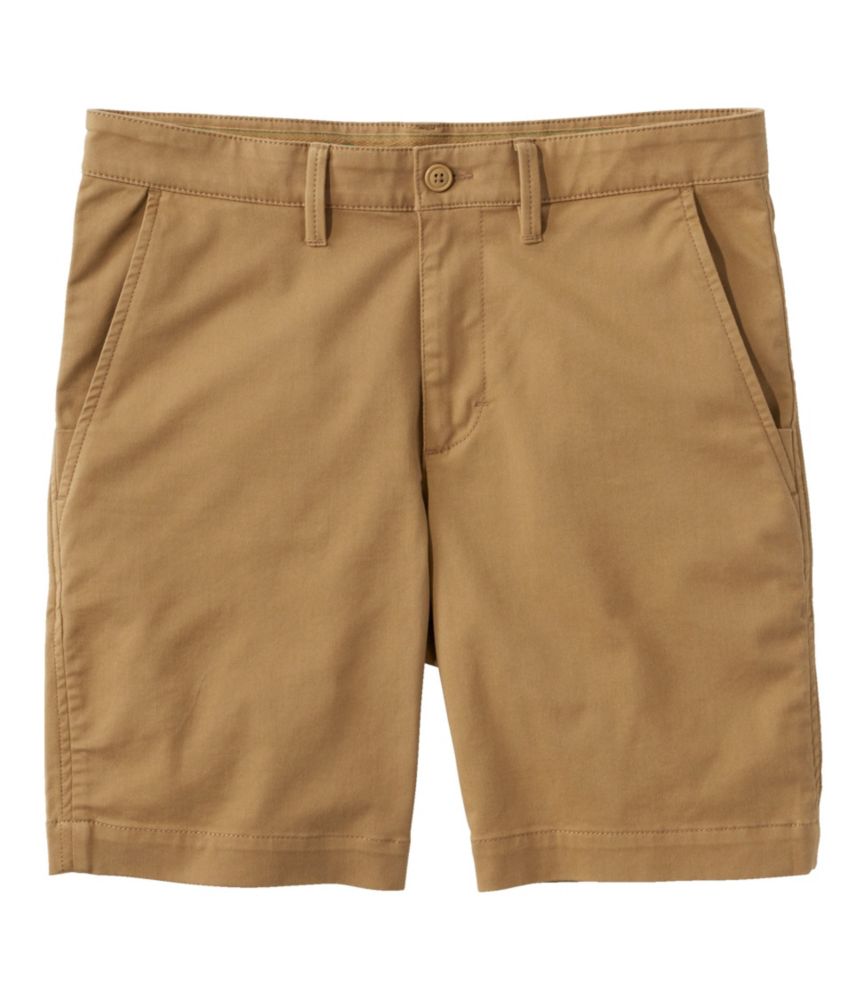 Men's Comfort Stretch Chino Shorts, 8", Walnut, small image number 1