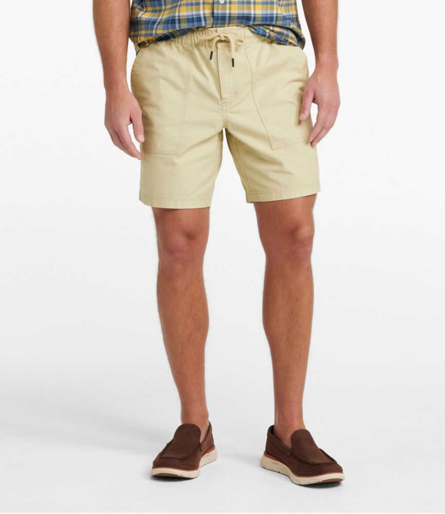 Men's Sunwashed Cotton Shorts, 8", Deep Olive, small image number 2