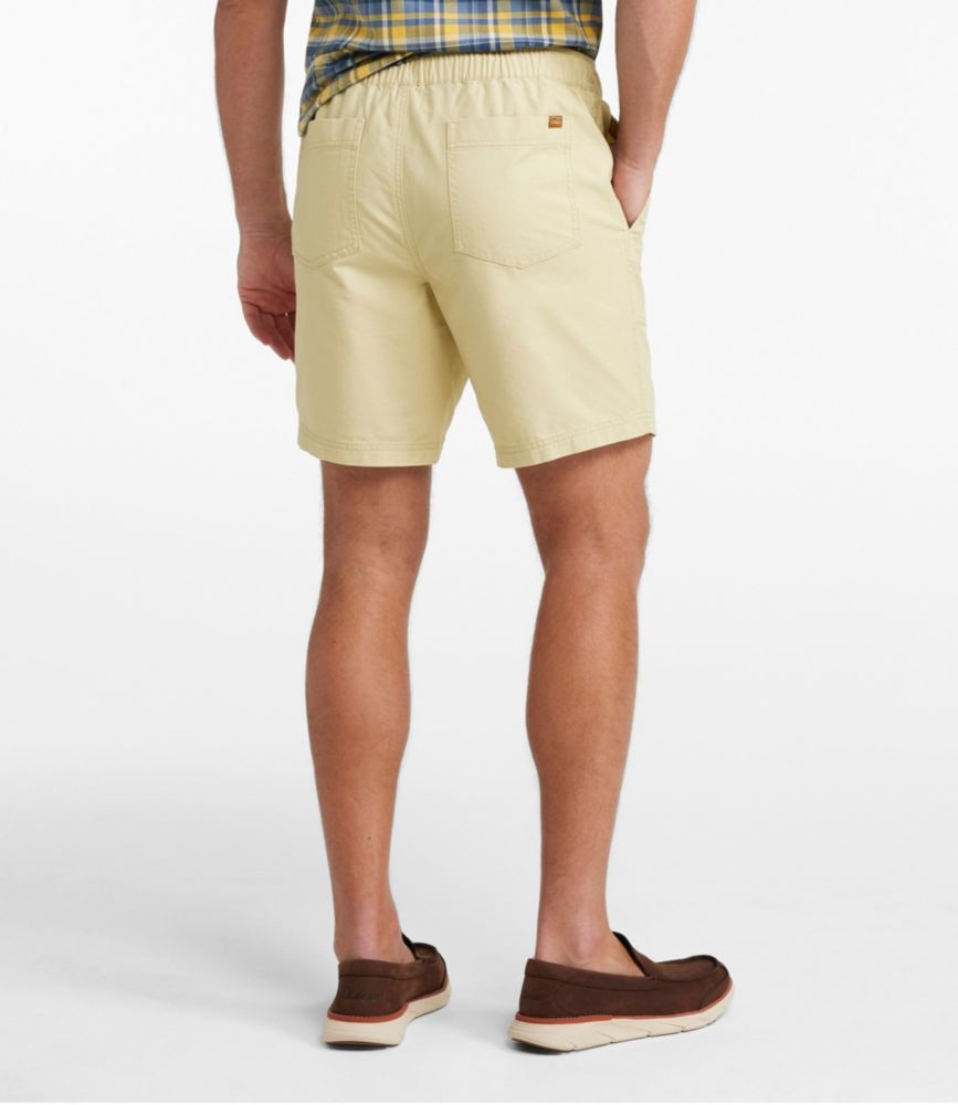 Men's Sunwashed Cotton Shorts, 8", Deep Olive, small image number 3