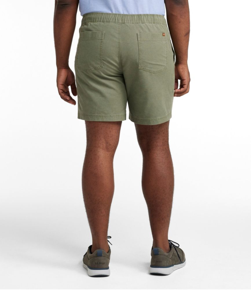 Men's Sunwashed Cotton Shorts, 8", Deep Olive, small image number 5