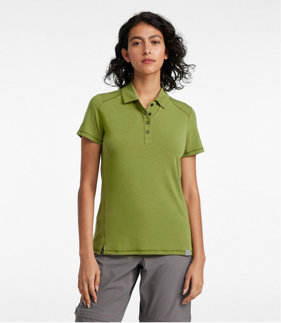 Women's Tropicwear Comfort Polo, Short-Sleeve Fern 2X, Synthetic | L.L.Bean