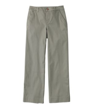 Women's Comfort Stretch Pants, Mid-Rise Wide-Leg Chino